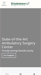 Mobile Screenshot of kissimmeesurgerycenter.com