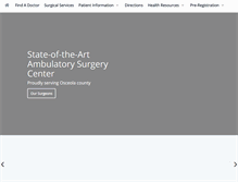 Tablet Screenshot of kissimmeesurgerycenter.com